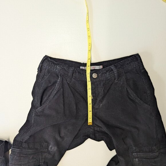 Joie Size 25 Black Corduroy Cargo Pants - Picture 9 of 16